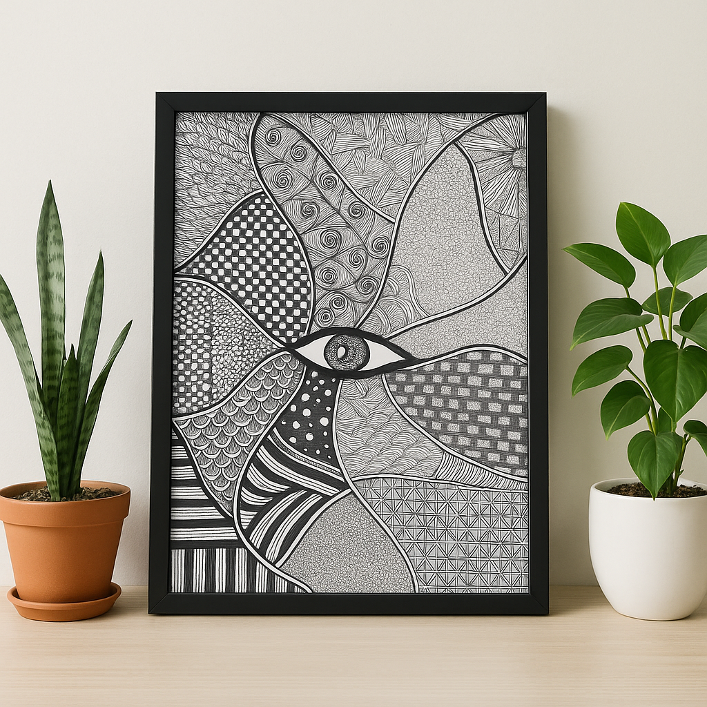 Evil Eye Mandala painting