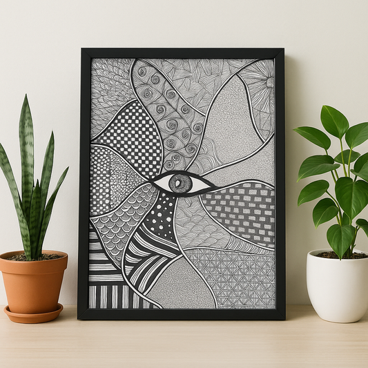 Evil Eye Mandala painting