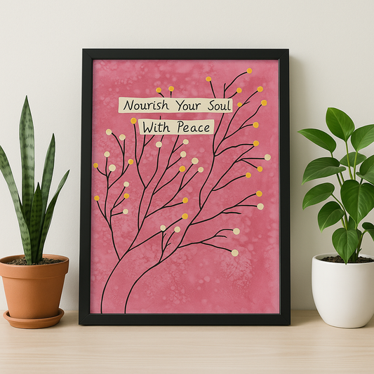 Handmade peace painting